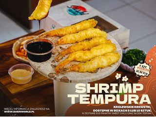 KREWETKI KRÓLEWSKIE W TEMPURZE 5 lub 10 szt