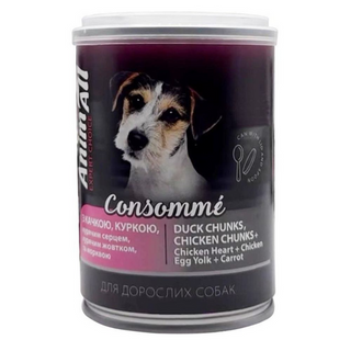 Консоме з качкою, курячим серцем та курячим жовтком, 375 гр