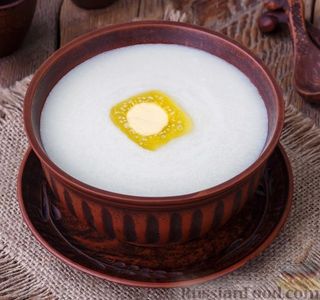 Каша манная с карамелью