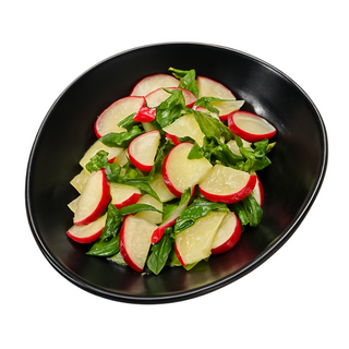 SALATA DE RIDICHII SI CEAPA VERDE