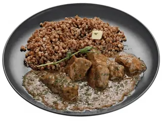 Gulasz z kaszą gryczaną Гречана каша з мʼясною підливою (460g)