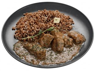 Gulasz z kaszą gryczaną Гречана каша з мʼясною підливою (460g)