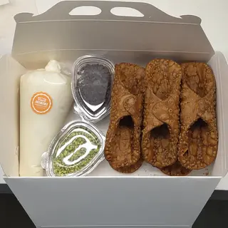 Kit para hacer cannoli medianos de ricota clasica  - 10 piezas
