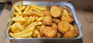 Порция Пилешки Хапки в Темпура (500г)