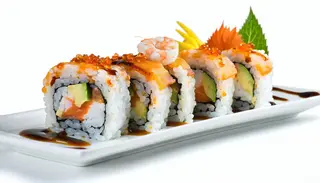 Uramaki oya flower roll