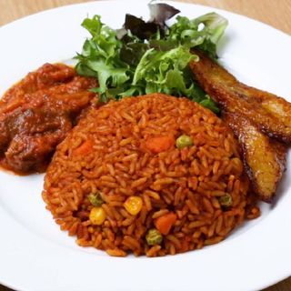Jollof/Fried Rice + Beef