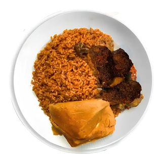 Jollof,Moimoi And Beef