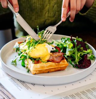 gofr po holendersku z boczkiem