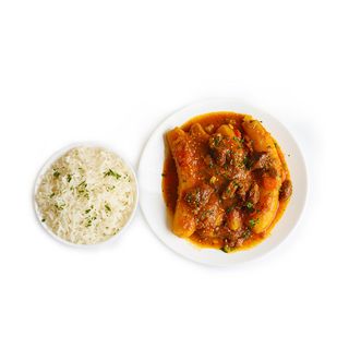 Katogo Beef (F) ,Rice (F)