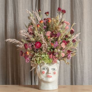 Jarrón Isabel I con Flores Preservadas