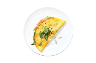 Smoked salmon omelette