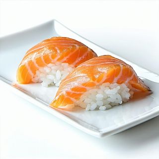 Salmone scottato nigiri