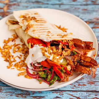 Shaorma de vita si curcan la lipie mare