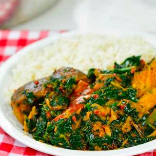 Vegetable sauce et Riz blanc