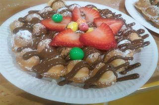 Waffle Bubble 3 Toppings