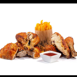 4 Piezas de pollo asado