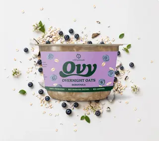Oat overnight meal borovnica