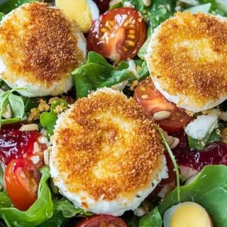 Ensalada queso cabra miel 