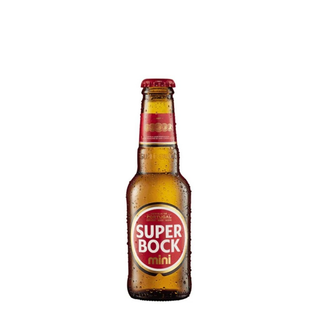 Cerveja Com Álcool Mini Super Bock Garrafa 20 cl