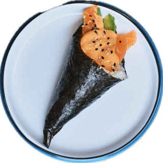 Temaki de salmón (1pz)