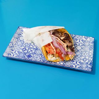 Pita souvlaki di agnello