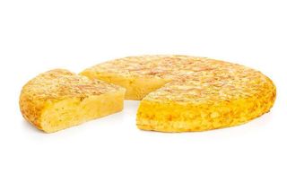 Tortilla de patata con cebolla