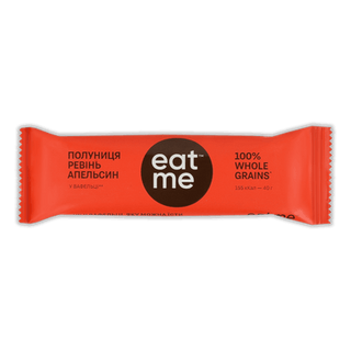 Батончик EatMe полуниця, ревінь, апельсин (40г)