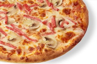 Грибы и ветчина 