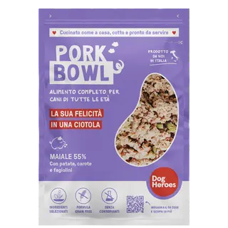 Dog Heroes Pork Bowl Surgelata 7 X 320g - Formato Convenienza