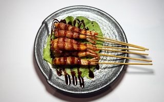 Gamberi con bacon 5 pezzi