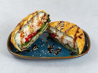 Burger z krewetkami (345g)