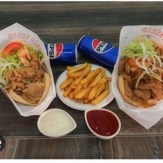 Pack (27) Familiar 2 Pita shawarma y 1 cheese fries