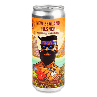 Пиво Beermaster Brewery New Zealand Pils світле нефільтроване з/б (0,33л)