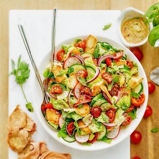 микс салатов с заправкой