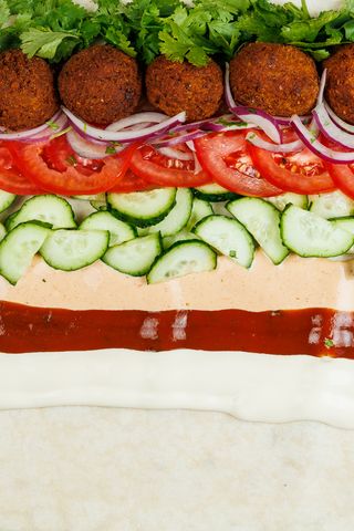 Турецька шаурма з фалафелем в лаваші (430 г)