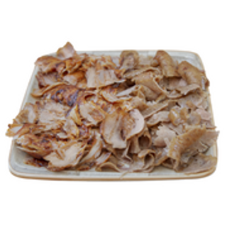 Plato con pan solo carne de ternera