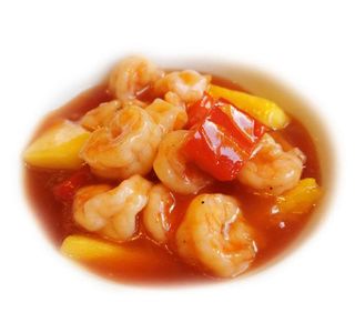 Gamberi in salsa agrodolce