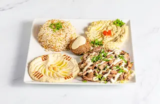 Combinado shawarma con arroz (h alal) - مشكل شاورما