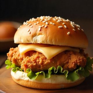 Chicken Burger avec Frites