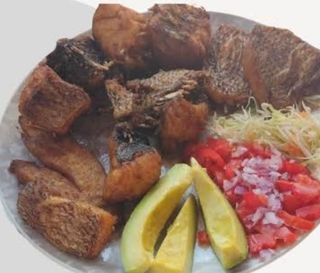 1 kg dry fried Nile perch (empuuta) plain 