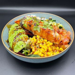 Bowl De Salmón Teriyaki