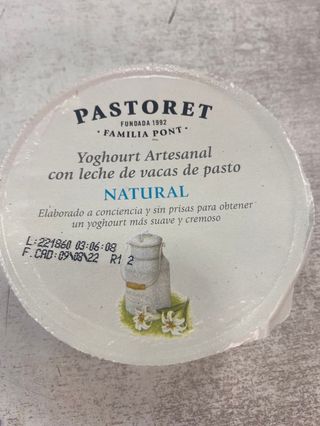 Yogourt Pastoret natural 125 gr