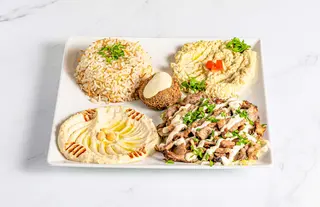 Combinado shawarma con arroz (halal) - مشكل شاورما