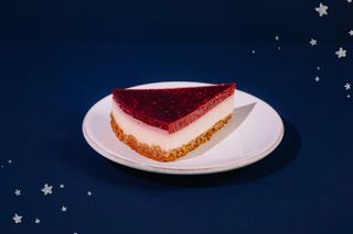 Fatia de Cheesecake de framboesa