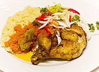 Poulet Grillé Attiéké