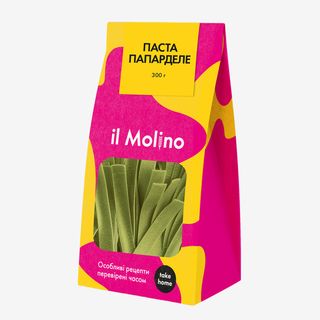 Паста папарделе зі спіруліною