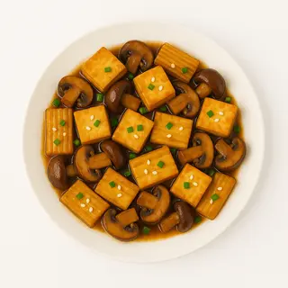 100. Tofu s bambusom i gljivama