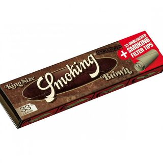  Luxury Brown King Size Rolling Papers with Filters 13gr
