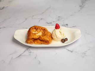 Torrija De Pan Brioche Y Helado