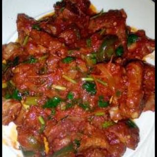 WET FRY PORK(Served with either rice,chapati,ugali,chips.